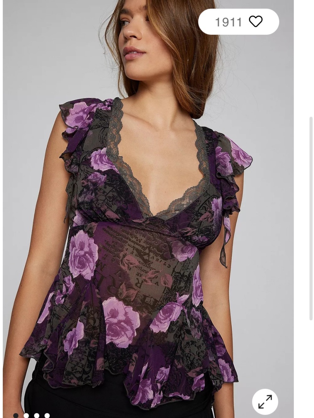 Kimchi Blue Stella Floral Blouse